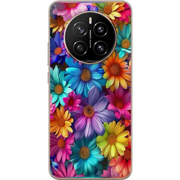 Honor Magic7 Genomskinligt Skal Gerbera Blommor Färgglad Dekor Blommotiv Populärt Heminredning Färg Rik Väggkonst Design