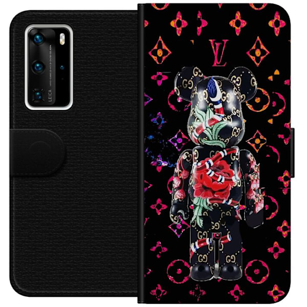 Huawei P40 Pro Lompakkokotelo KAWS LV