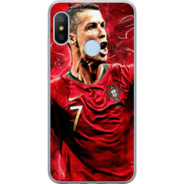 Xiaomi Mi A2 Lite Läpinäkyvä kuori Ronaldo