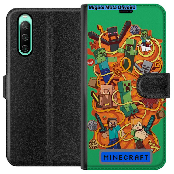 Sony Xperia 10 IV Plånboksfodral Minecraft