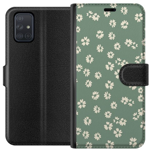 Samsung Galaxy A71 Tegnebogsetui Blomsterdrøm - Farverigt Blo