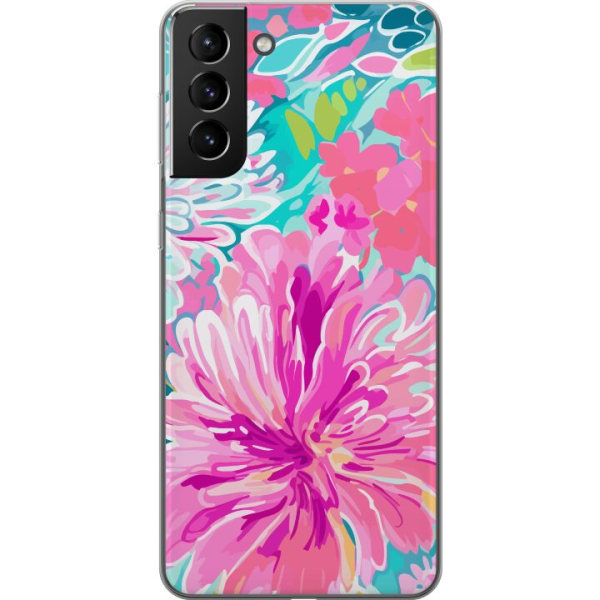 Samsung Galaxy S21+ 5G Gennemsigtig cover Blomsterrebs