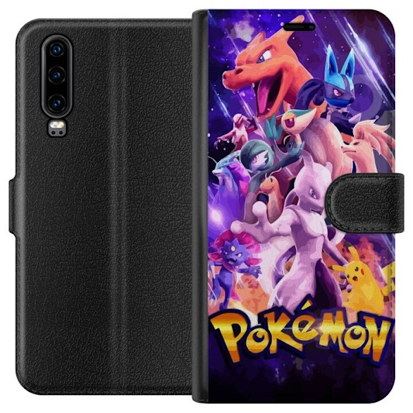 Huawei P30 Lompakkokotelo Pokemon