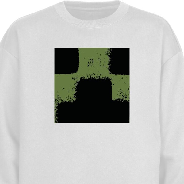 Sweatshirt til Børn | Blød & Klassisk Sweatshirt A Minecraft hvid one size