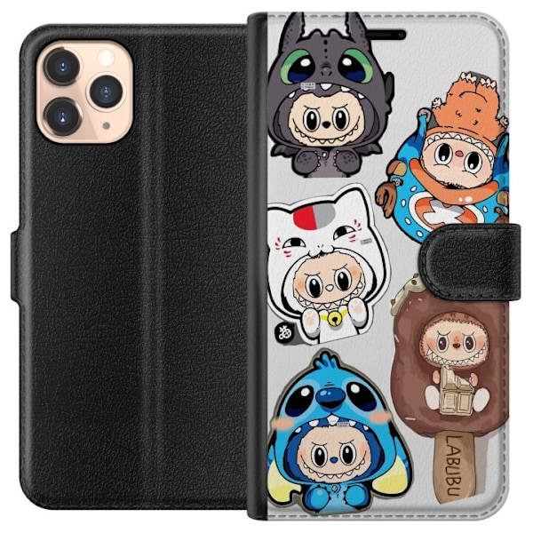 Apple iPhone 11 Pro Lommeboketui Labubu figure samling - Pop M