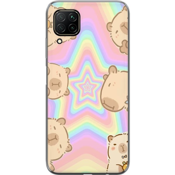 Huawei P40 lite Läpinäkyvä kuori Kawaii Capybara Galaxy Sö