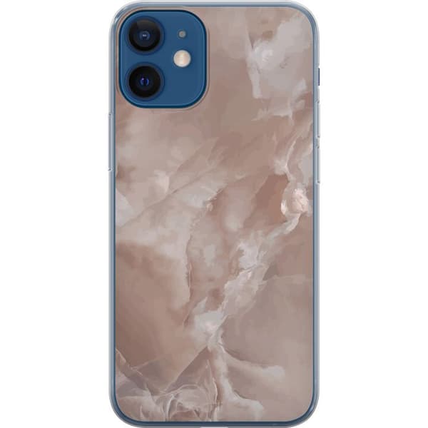 Kompatibelt Mobildeksel til Apple iPhone 12 mini Marmor Rosa