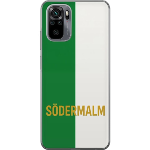 Xiaomi Redmi Note 10S Läpinäkyvä kuori Södermalm - jalkapallo