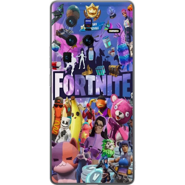 vivo X80 Pro Läpinäkyvä kuori Fortnite Skins Emotes Battle