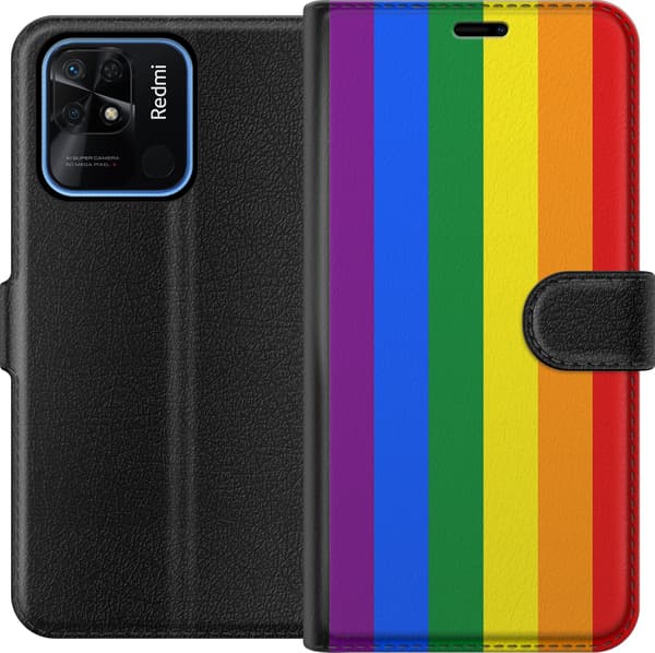 Kompatibelt Lommeboketui til Xiaomi Redmi 10C Pride Flagga