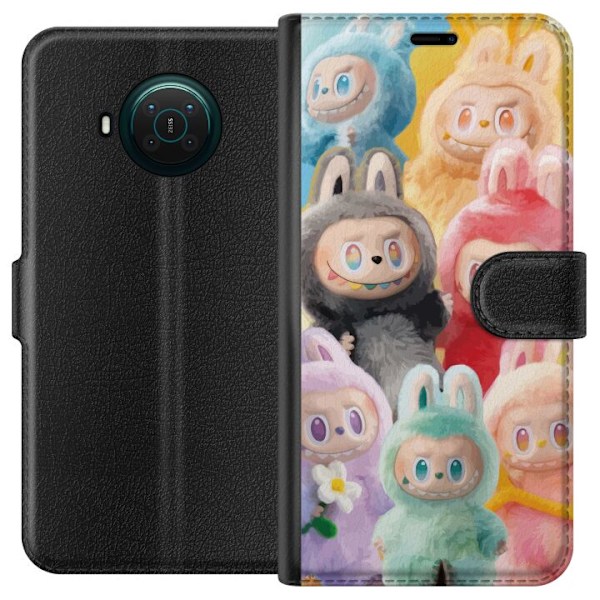 Nokia X10 Plånboksfodral Labubu Sketch Style – Handritat mo