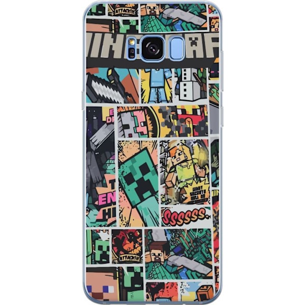Samsung Galaxy S8 Gjennomsiktig deksel Minecraft Kunsthåndver