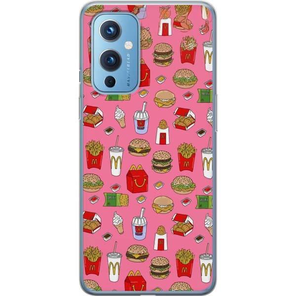 Kompatibelt Mobildeksel til OnePlus 9 Fastfood rosa