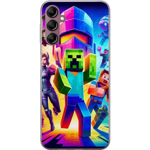 Kompatibelt Mobildeksel til Samsung Galaxy A14 5G Fortnite vs Minecraft