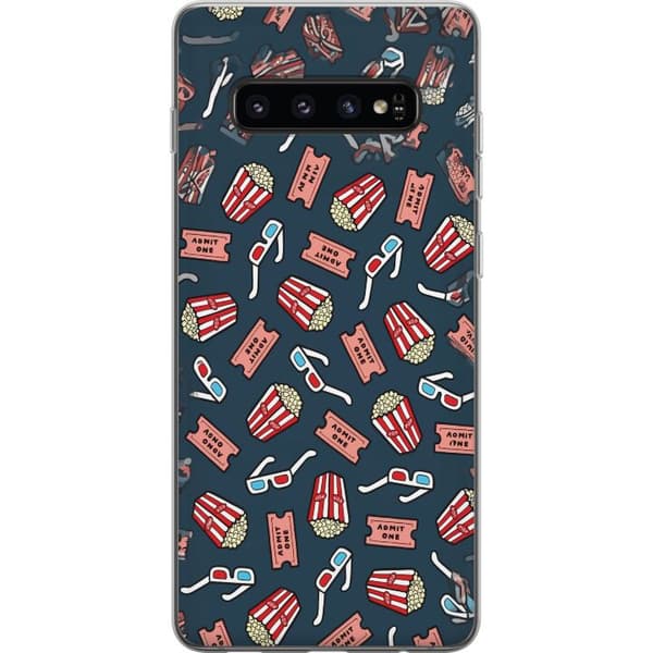 Kompatibelt Mobildeksel til Samsung Galaxy S10 Biokväll blå