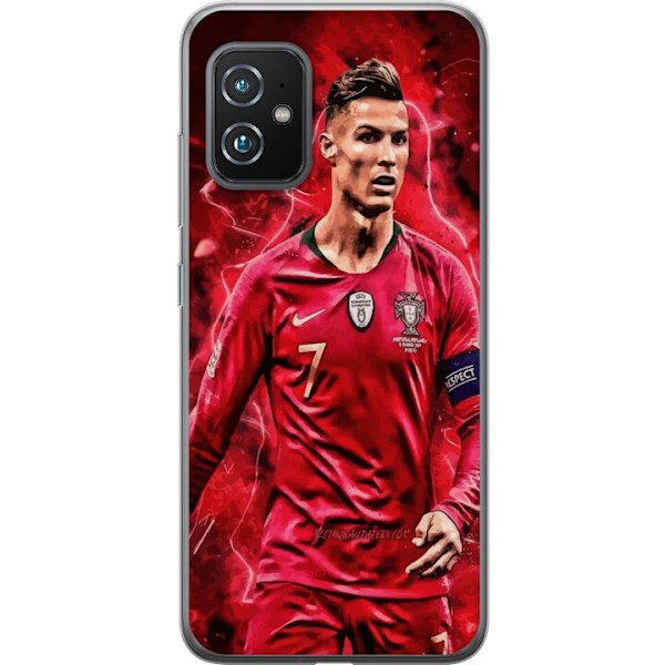 Asus Zenfone 8 Genomskinligt Skal Ronaldo Skills – CR7 Design för Äkta Supporters