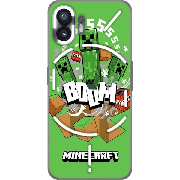 Nothing Phone (2) Gjennomsiktig deksel Minecraft Boom
