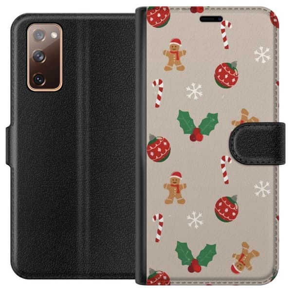 Kompatibelt Plånboksfodral till Samsung Galaxy S20 FE Christmas
