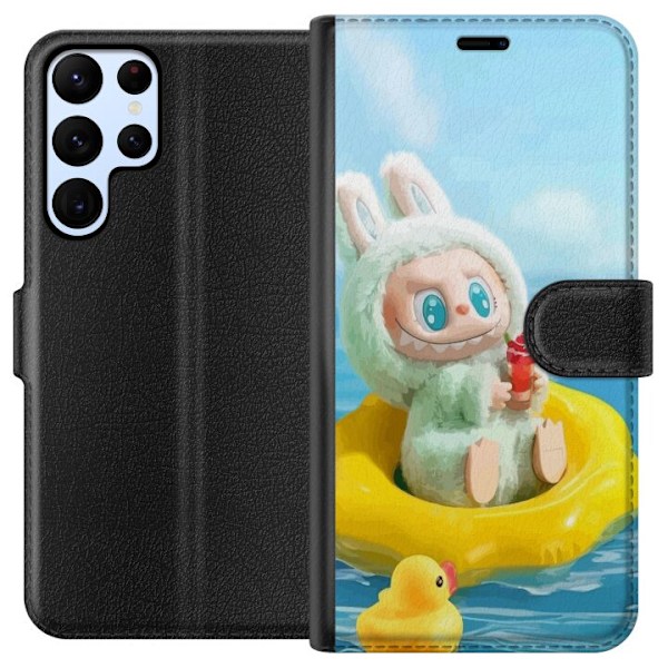 Samsung Galaxy S22 Ultra 5G Tegnebogsetui Labubu Stripe Attack