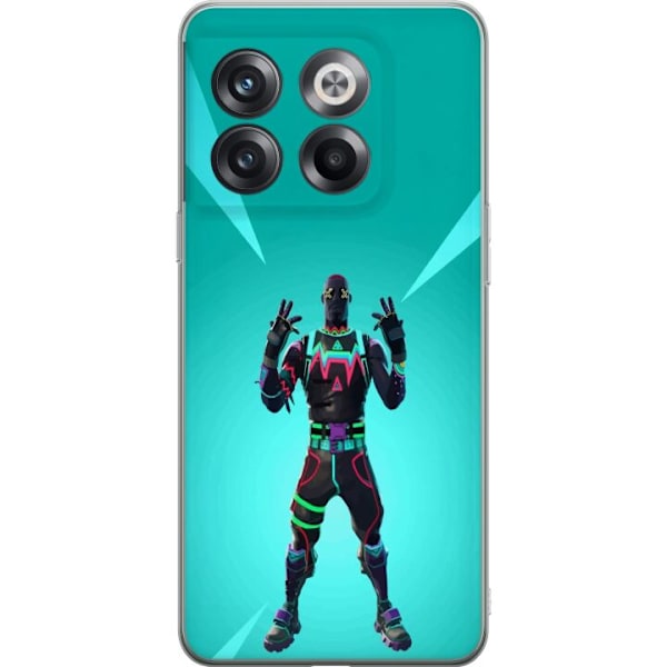 OnePlus 10T Läpinäkyvä kuori musta ritari fortnite