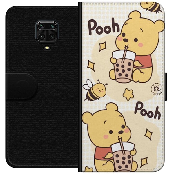 Xiaomi Redmi Note 9S Lompakkokotelo Nalle Pooh - klassinen karhumotiivi uudessa tulkinnassa