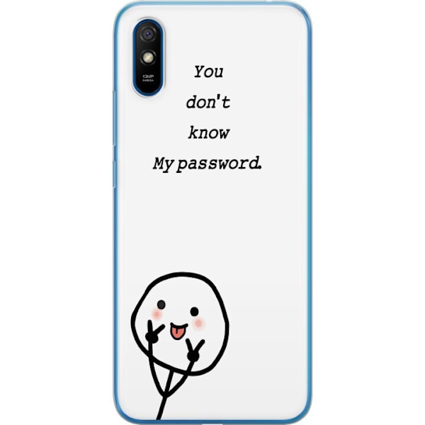 Xiaomi Redmi 9A Genomskinligt Skal You Don’t Know My Password – edgy textmotiv med attityd