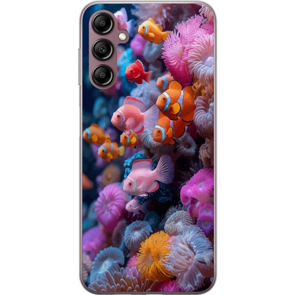 Yhteensopiva Puhelinkuori Samsung Galaxy A14 5G Kalat Koralli Meri Valtameri Veden alla