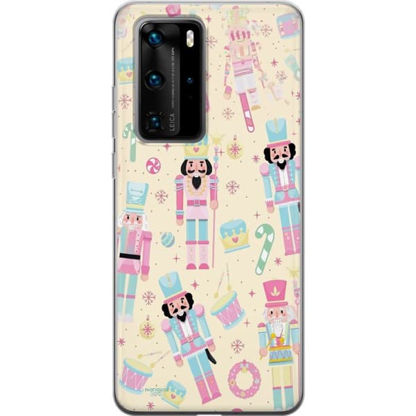 Kompatibelt Mobilskal till Huawei P40 Pro Jul rosa