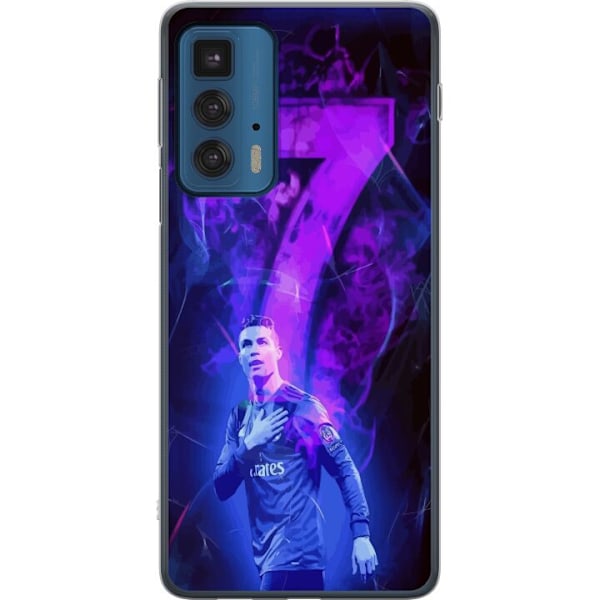 Motorola Edge 20 Pro Läpinäkyvä kuori Ronaldo 7 - Jalkapall