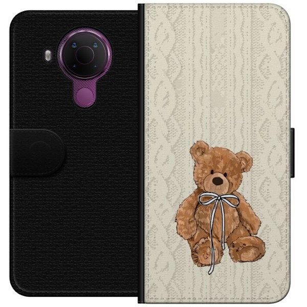 Nokia 5.4 Lommeboketui Liten Bamse – klassisk bamse i enkel