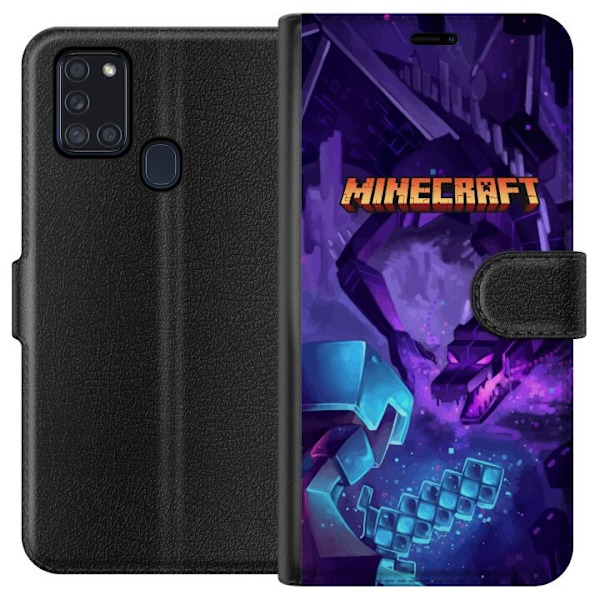 Samsung Galaxy A21s Plånboksfodral Minecraft