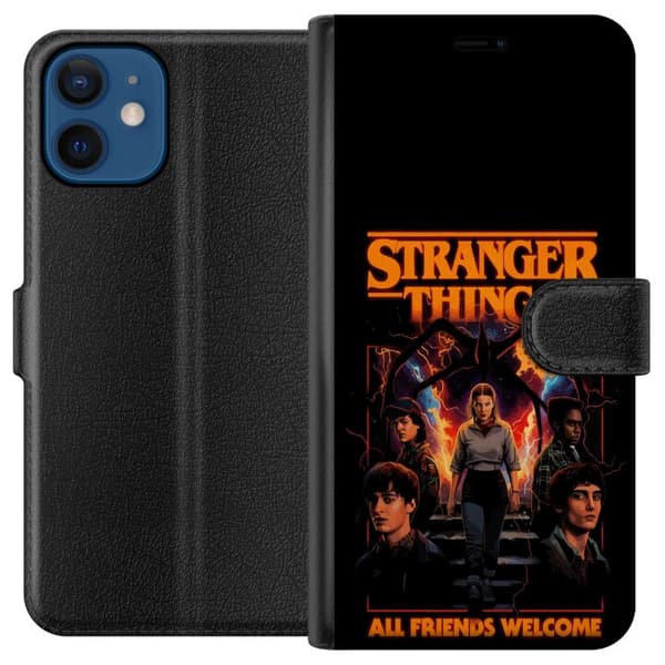 Kompatibel Tegnebogsetui til Apple iPhone 12 Stranger Things Netflix serie sci fi mysterium