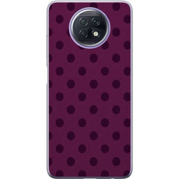 Kompatibelt Mobilskal till Xiaomi Redmi Note 9T Plum Pop Dots lila