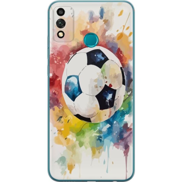 Honor 9X Lite Gennemsigtig cover Fodbold