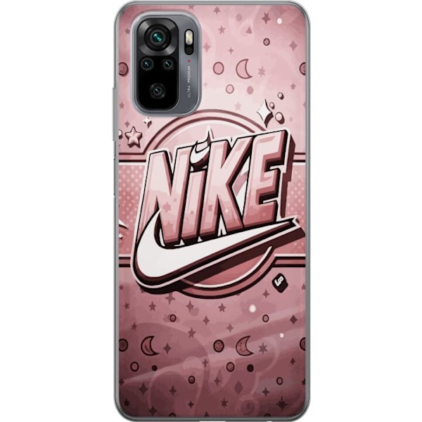 Xiaomi Redmi Note 10S Genomskinligt Skal Nike Rosa