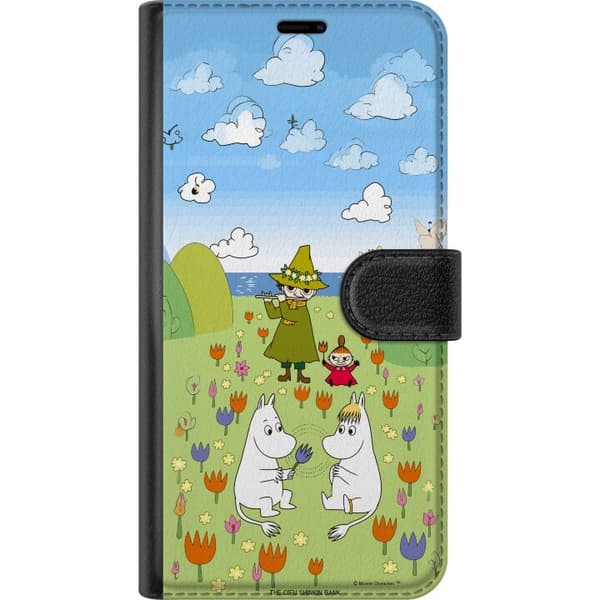 Kompatibel Tegnebogsetui til Apple iPhone 7 Plus Mumin i blomsteräng grøn