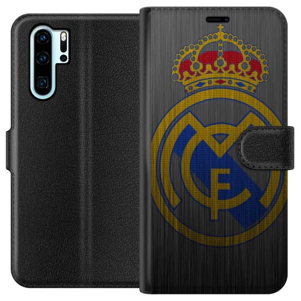 Kompatibel Tegnebogsetui til Huawei P30 Pro Real Madrid CF