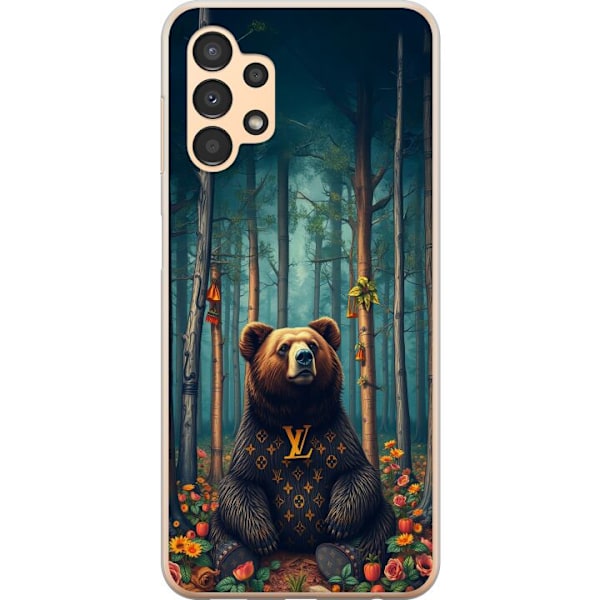 Samsung Galaxy A13 Genomskinligt Skal LV björn i skogen