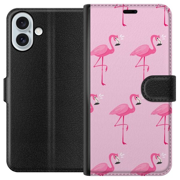 Apple iPhone 16 Plus Lommeboketui Flamingo