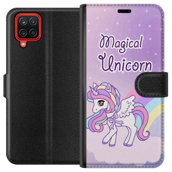 Samsung Galaxy A12 Lompakkokotelo Unicorn