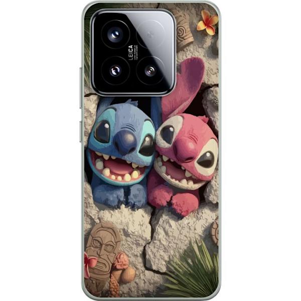 Xiaomi 15 Läpinäkyvä kuori Stitch Angel Lilo & Stitch Motiivi Disney Rakkaus Sarjakuvahahmo Suosittu Sininen Avaruusolio Hauska Disney-elokuva