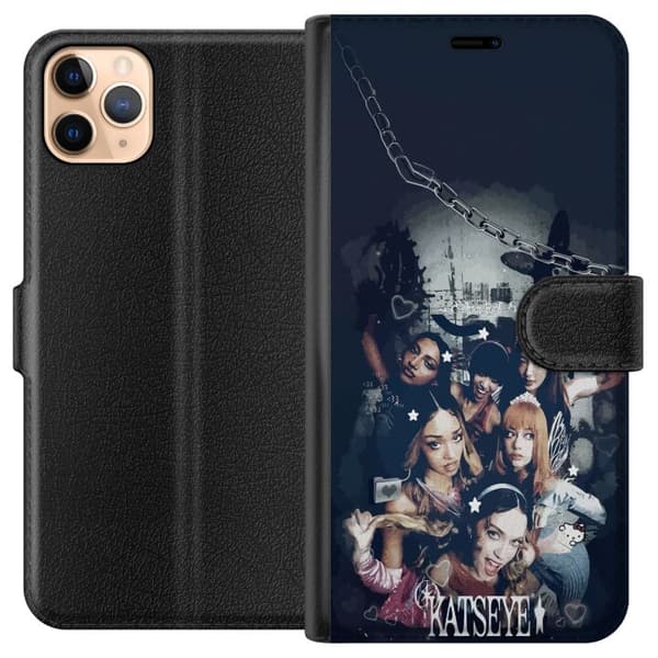 Kompatibel Tegnebogsetui til Apple iPhone 11 Pro Max KATSEYE sort