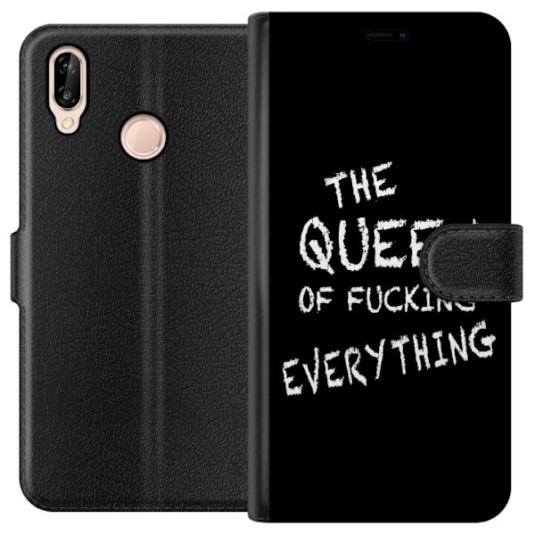 Huawei P20 lite Tegnebogsetui Dronning af alting