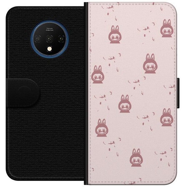 OnePlus 7T Tegnebogsetui Labubu Neon Pop - Neonfarvet pop art