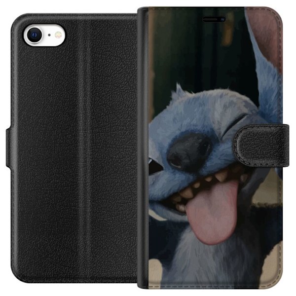 Apple iPhone 6 Tegnebogsetui Stitch Sød Alien - Blå Favorit fra Ydre Rummet