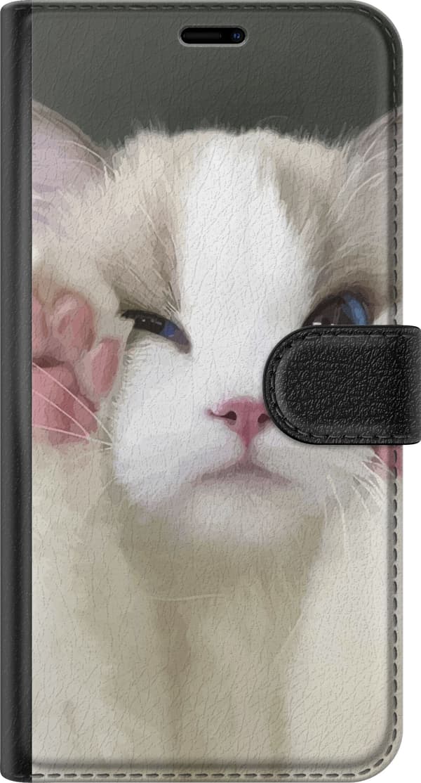 Kompatibelt Plånboksfodral till Apple iPhone 11 Katt Hej