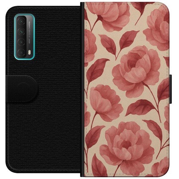Huawei P smart 2021 Plånboksfodral Rose Bloom