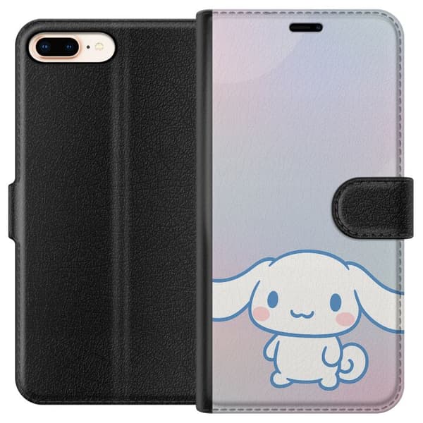 Kompatibel Tegnebogsetui til Apple iPhone 8 Plus Kawaii Sanrio Cinnamonroll