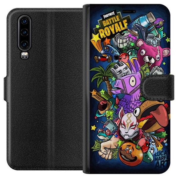 Huawei P30 Tegnebogsetui Fortnite