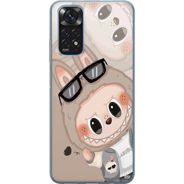 Xiaomi Redmi Note 11 Läpinäkyvä kuori Labubu Rainbow Chaos